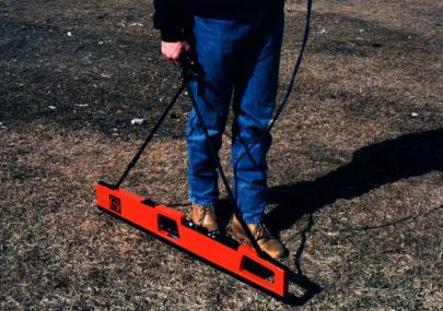 EM38 instrument being used in vertical dipole mode