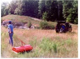 Ground Penetrating Radar antenna (100 MHz) used in a survey.