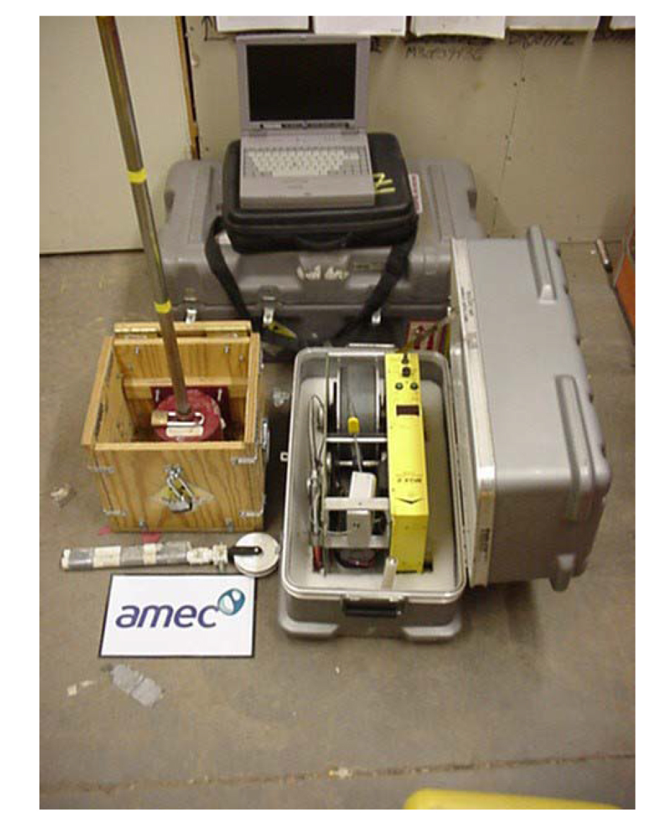 Gamma-gamma denisty logging equipment. (AMEC Earth & Environmental, Inc.)